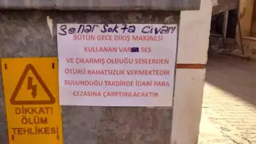 Mahallede Dikiş Makinesi Krizi: Gece Sessizliği İçin Afiş ve Uyarı