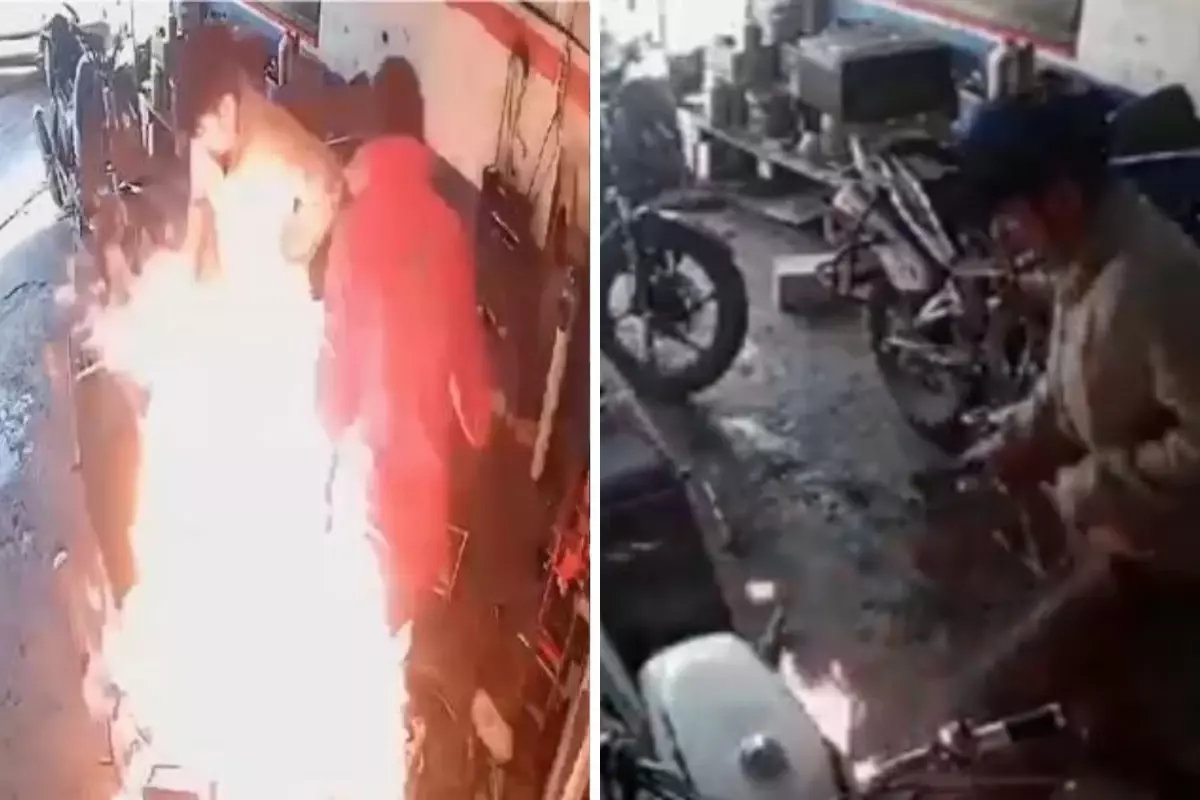 Yangına Su Yerine Yanıcı Madde Döktüler, Alevlerin Ortasında Kaldılar!