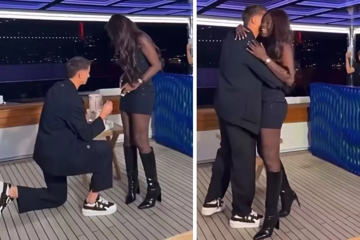 Fonda çalan şarkı olay oldu! Milli futbolcudan sürpriz evlilik teklifi