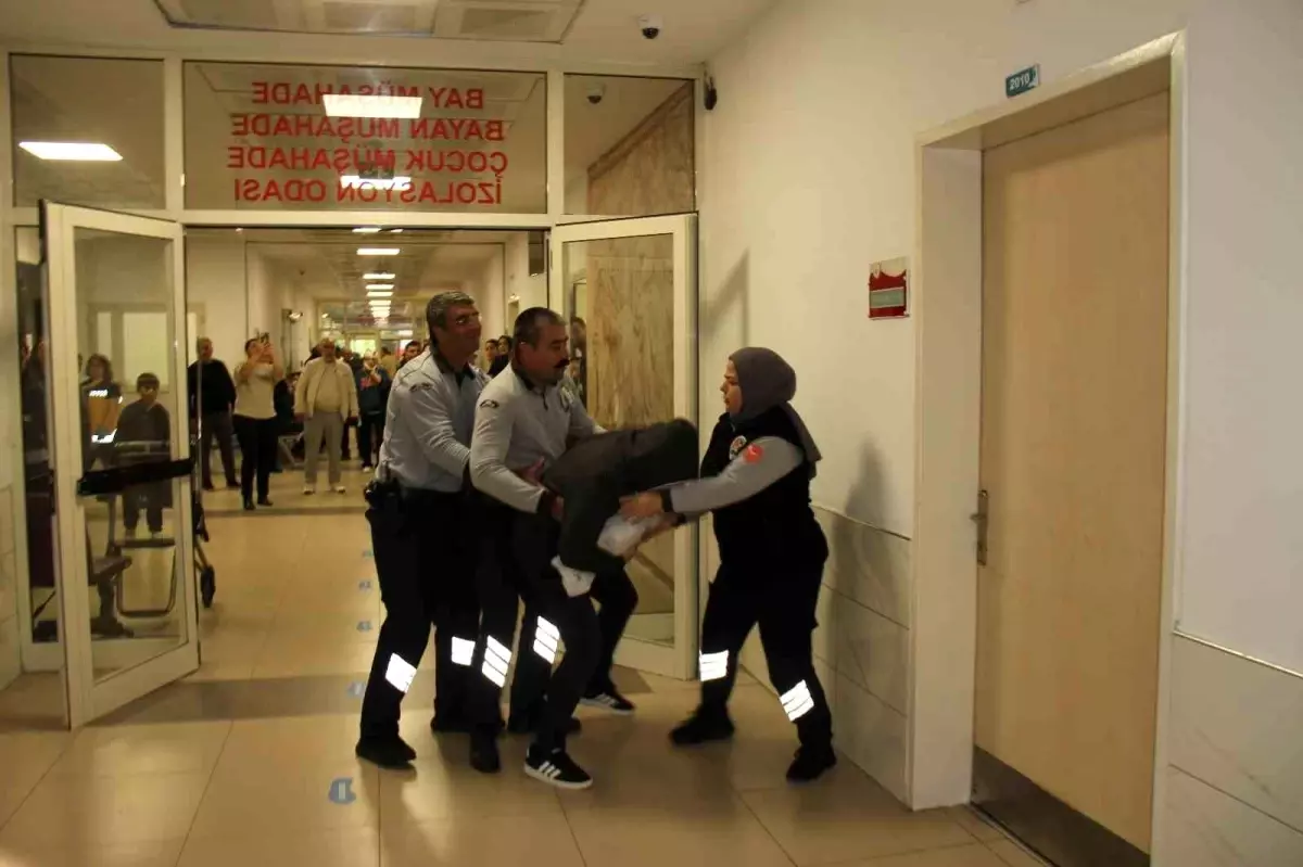 Serik Hastanesi’nde Gerçeği Aratmayan Acil Durum Tatbikatı