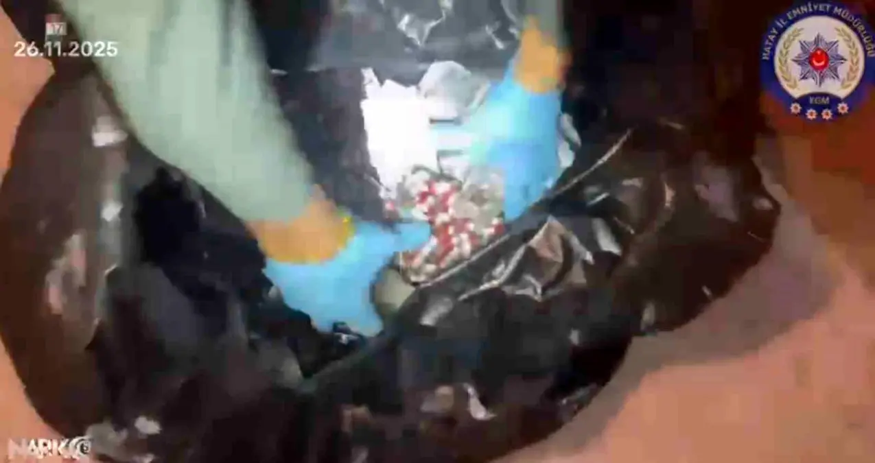 Hatay’da Uyuşturucu Operasyonu: 21 Bin Hap Ele Geçirildi