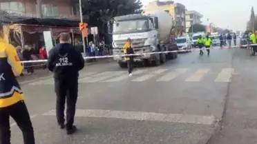 İzmir’de Beton Mikserinin Çarptığı Babaanne Hayatını Kaybetti, Torunu Yaralandı