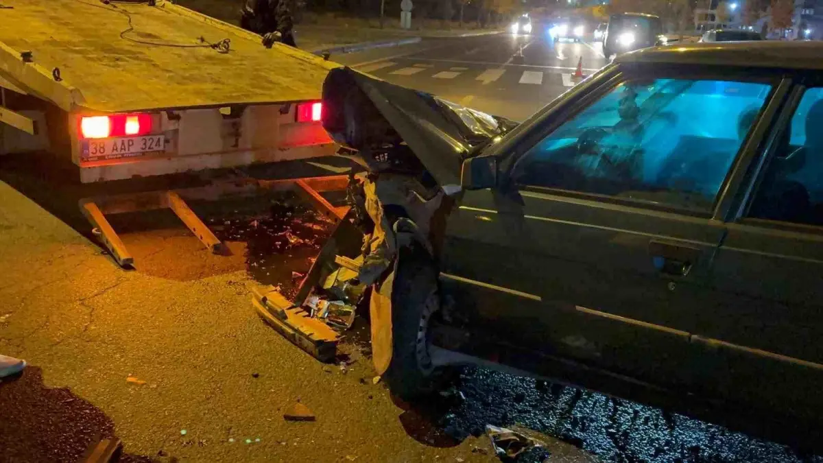 Kayseri’de Trafik Kazası: 2 Yaralı