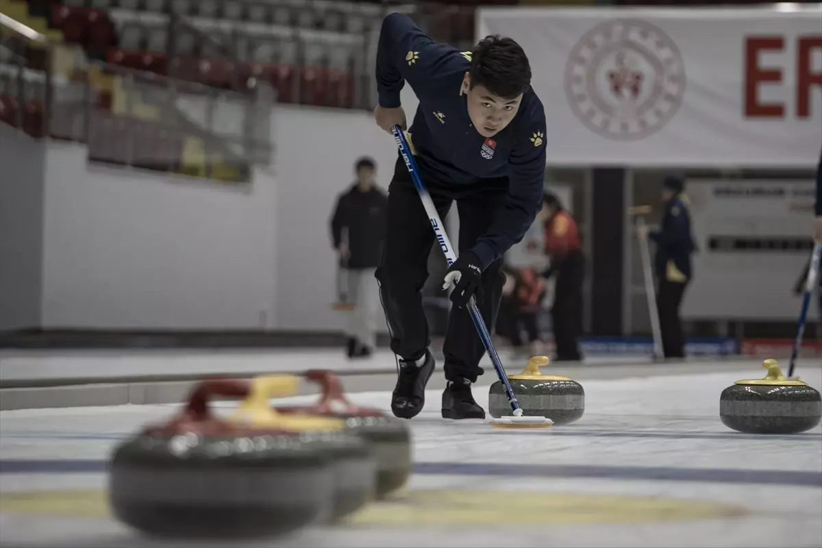 Kırgız Curling Takımı Erzurum’da Hazırlanıyor