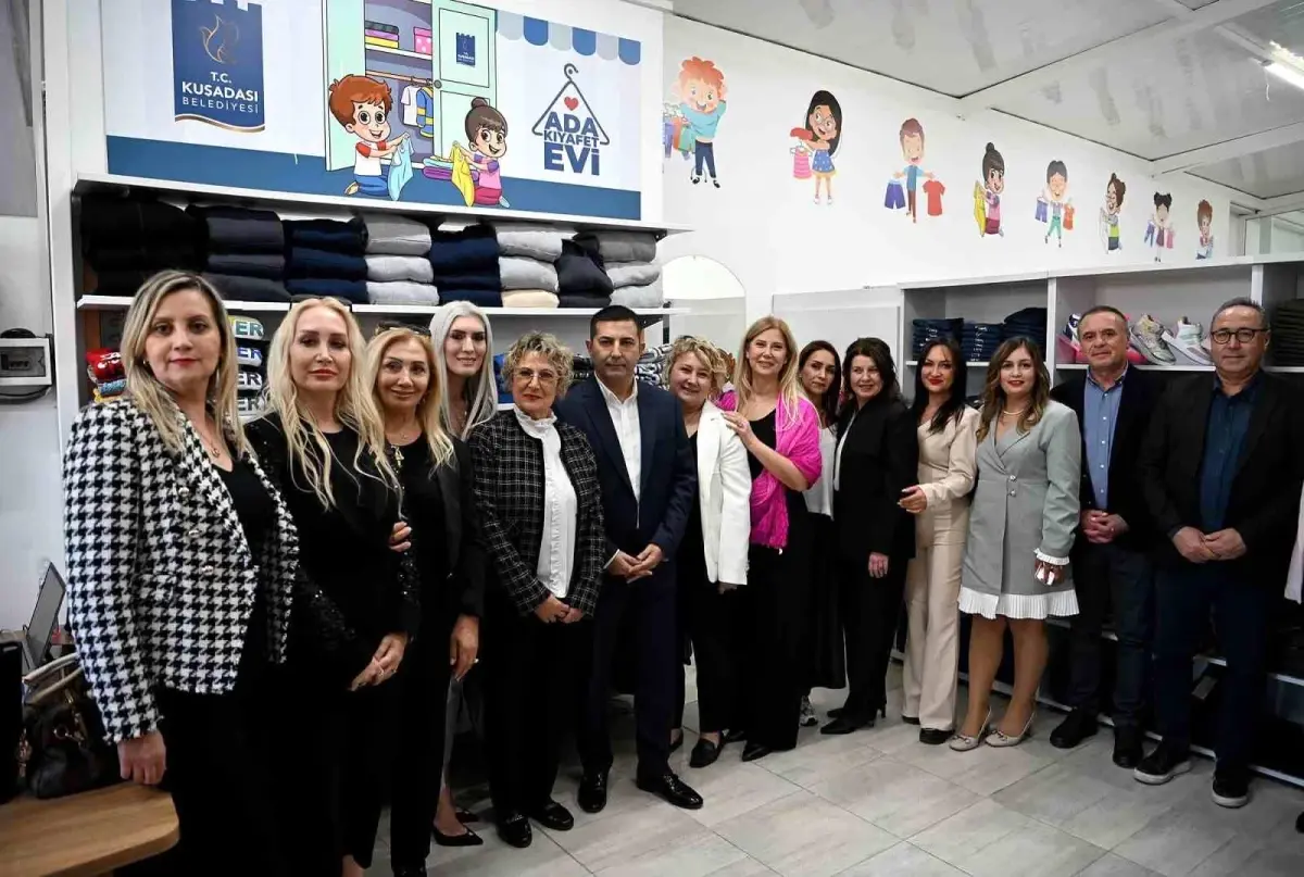 Kuşadası’nda ‘Ada Kıyafet Evi’ Açıldı: İhtiyaç Sahibi Çocuklara Ücretsiz Giysi