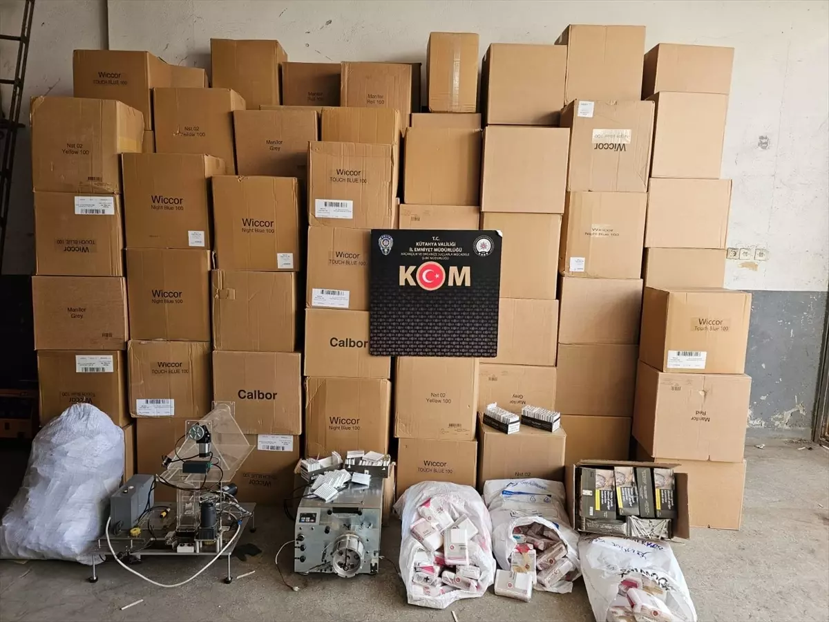 Kütahya’da 688 Bin 640 Makaron Kaçakçılığına Dev Operasyon!