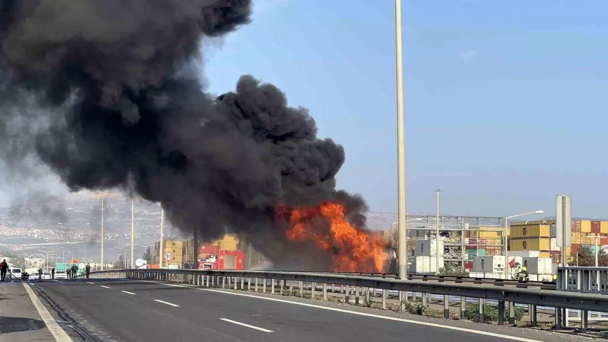Mersin’de Tanker Yangını