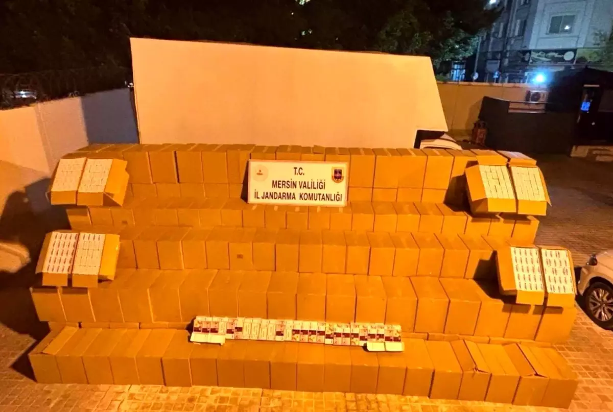 Mersin’de Sigara Kaçakçılığı Operasyonu