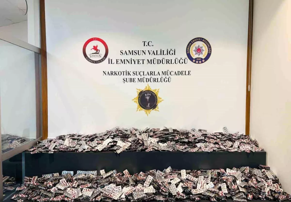 Samsun’da Uyuşturucu Operasyonu: 49 Bin Hap Ele Geçirildi