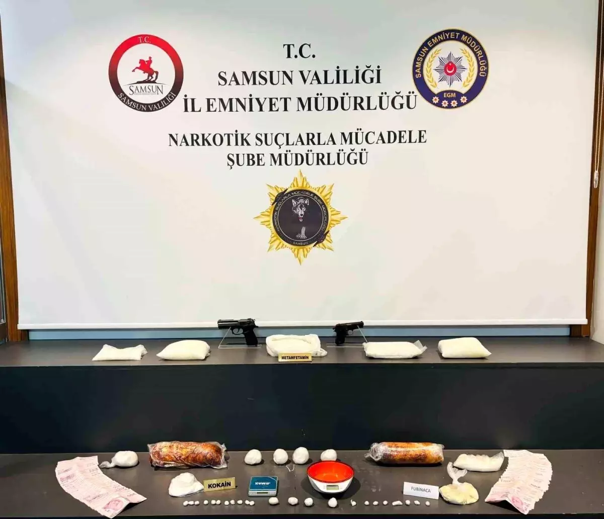 Samsun’da Uyuşturucu Operasyonu: 8 kg Metamfetamin Ele Geçirildi