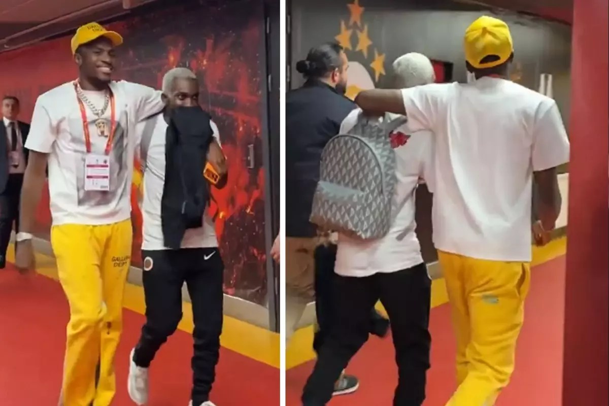 Osimhen ve Onyekuru’nun Maç Sonu Görüntüsü Sosyal Medyada Büyük Tepki Çekti