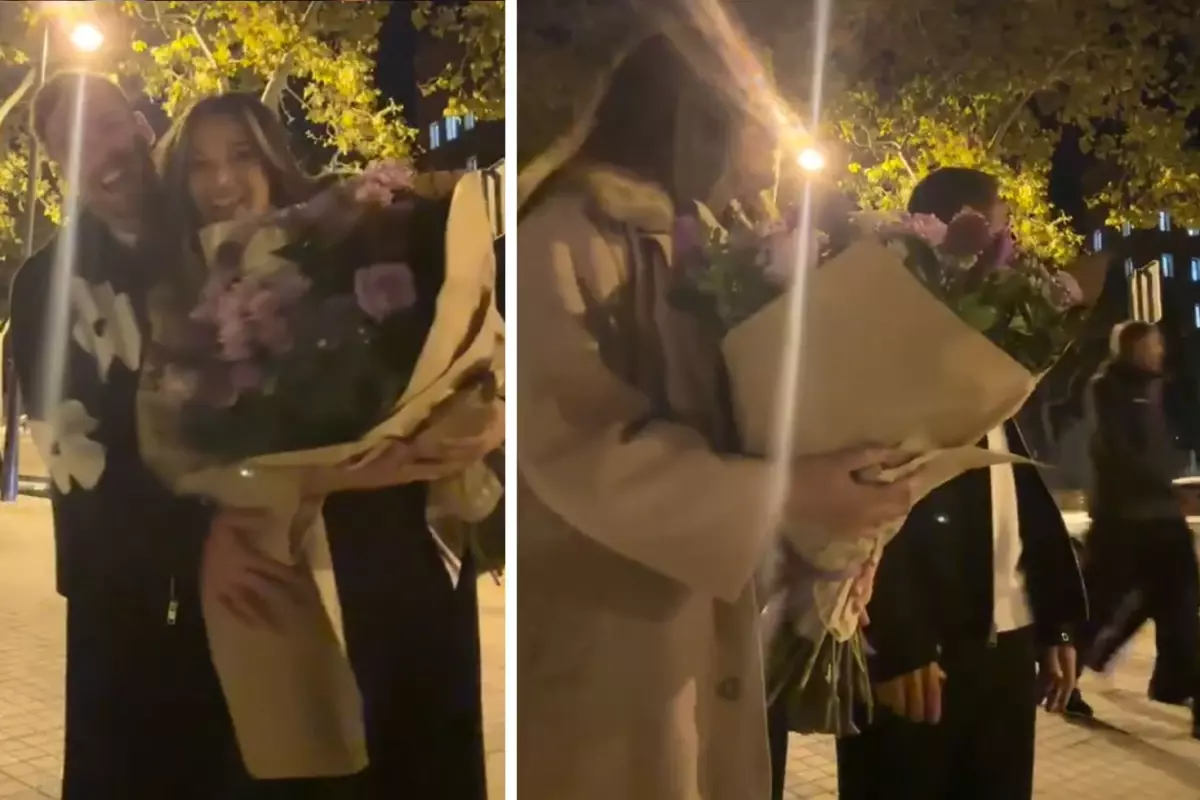 Romantik Bir An Yaşamak İsterken Arkalarından Geçen İsme Bakın