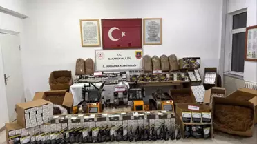 Geyve’de Kaçak Makaron Operasyonu