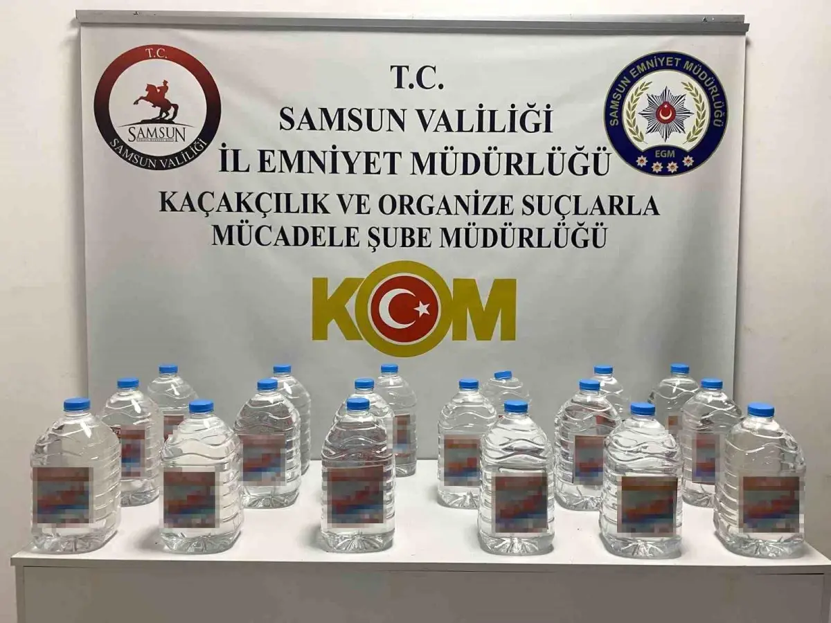 Samsun Tekkeköy’de 90 Litre Kaçak Alkol Ele Geçirildi: Polis Operasyonu Şok Gelişme