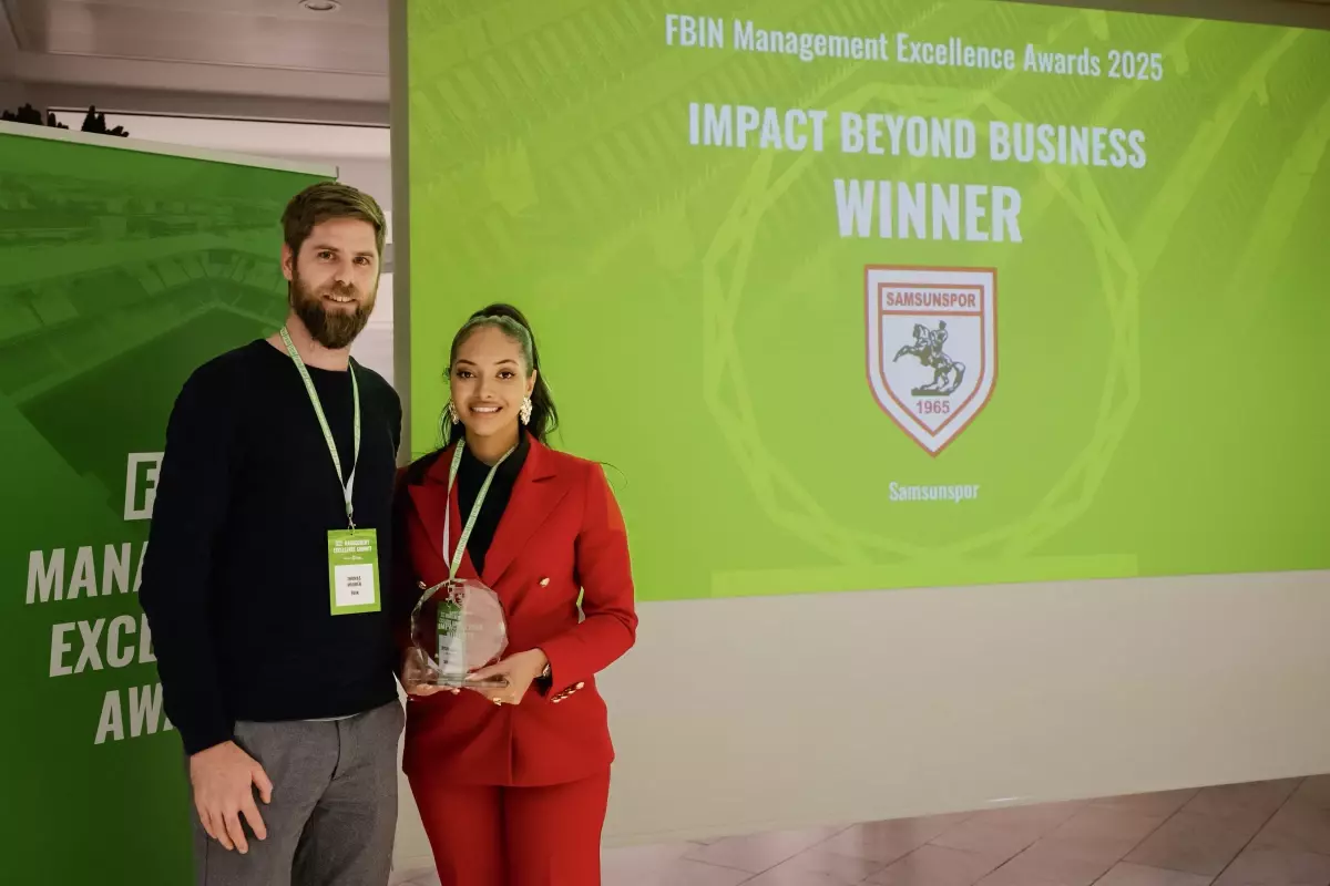 Samsunspor’un Mor Forma Projesi’ne Uluslararası Ödül