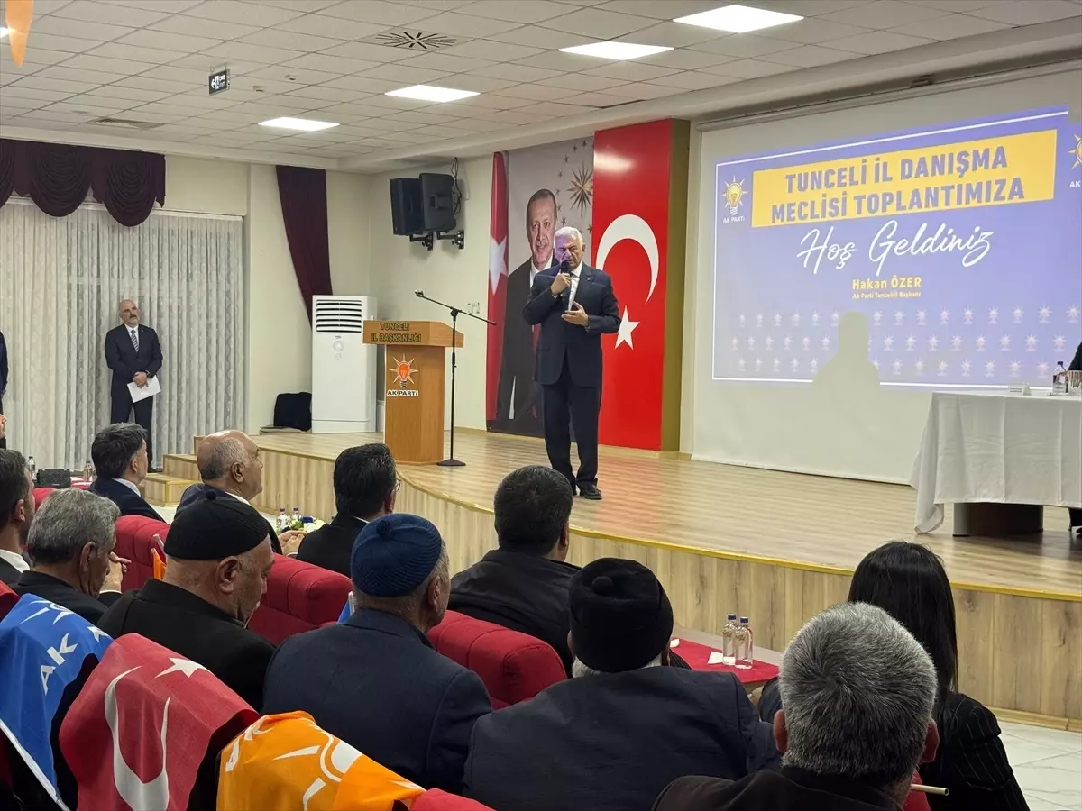 TDT Aksakallar Konseyi Başkanı Binali Yıldırım, Tunceli İl Danışma Meclisi Toplantısında “Terörsüz Türkiye” Vurgusu Yaptı