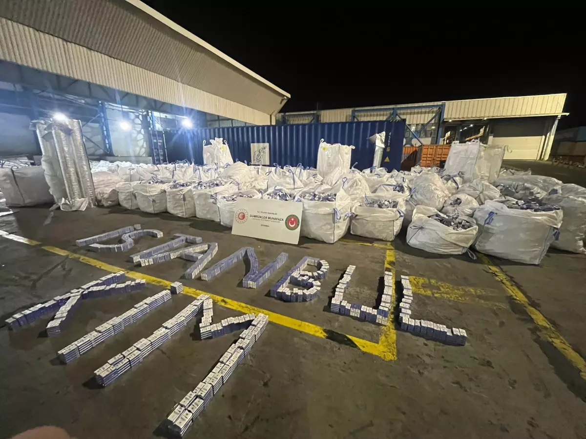 Ambarlı’da 394 Bin Paket Kaçak Sigara Ele Geçirildi – Türkiye’nin En Büyük Gümrük Operasyonu