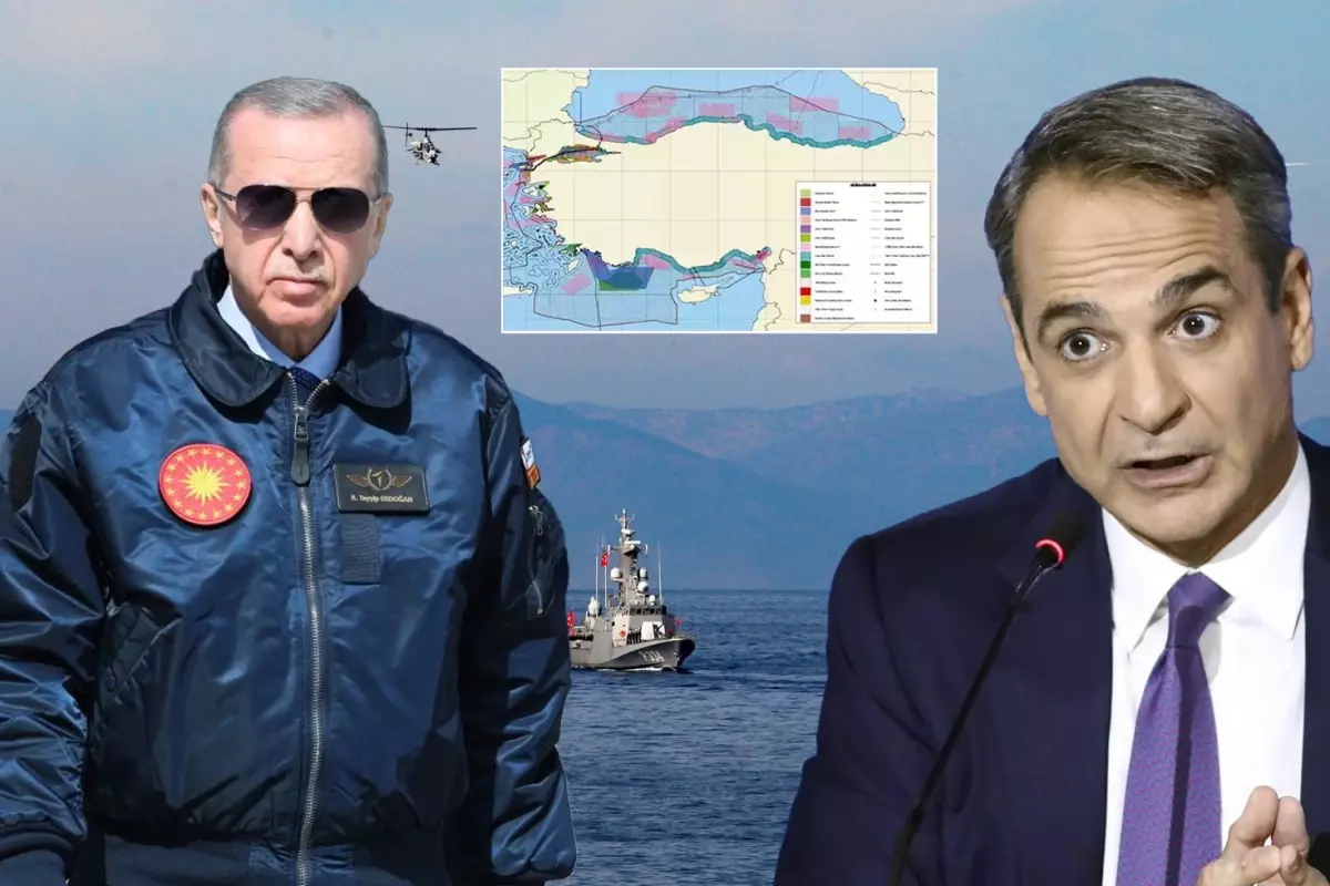 Türkiye’den Yunanistan’a DMP Resti! Haritayı Güncellediler, Tepki Sert Oldu