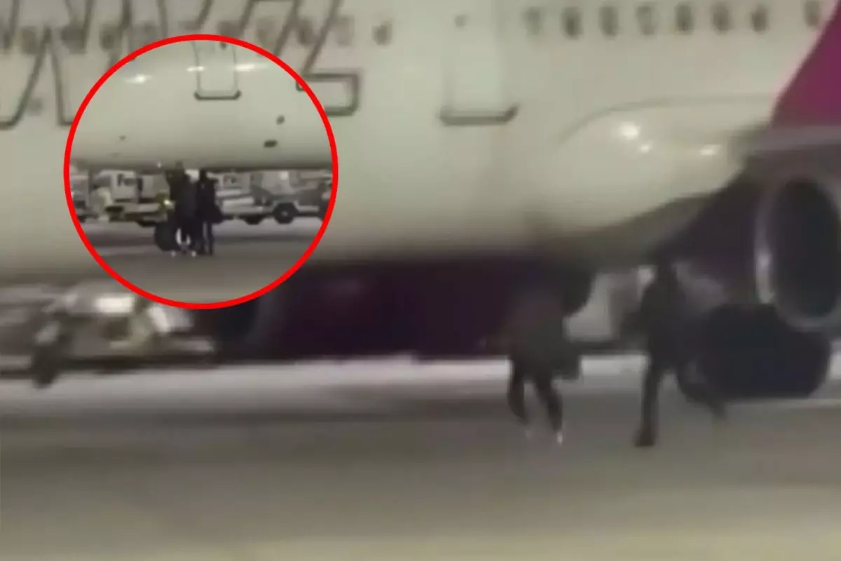 Havalimanında akılalmaz olay! Piste dalıp çalışır vaziyetteki uçağa binmeye çalıştılar