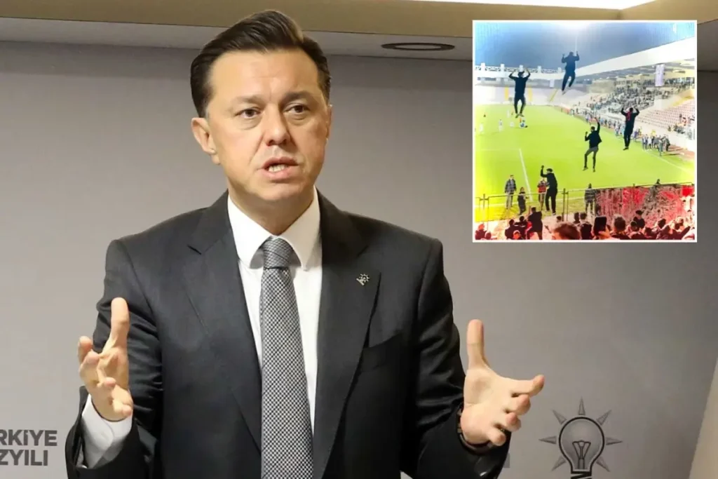 Eskişehirspor Taraftarı Ağlara Tırmandı