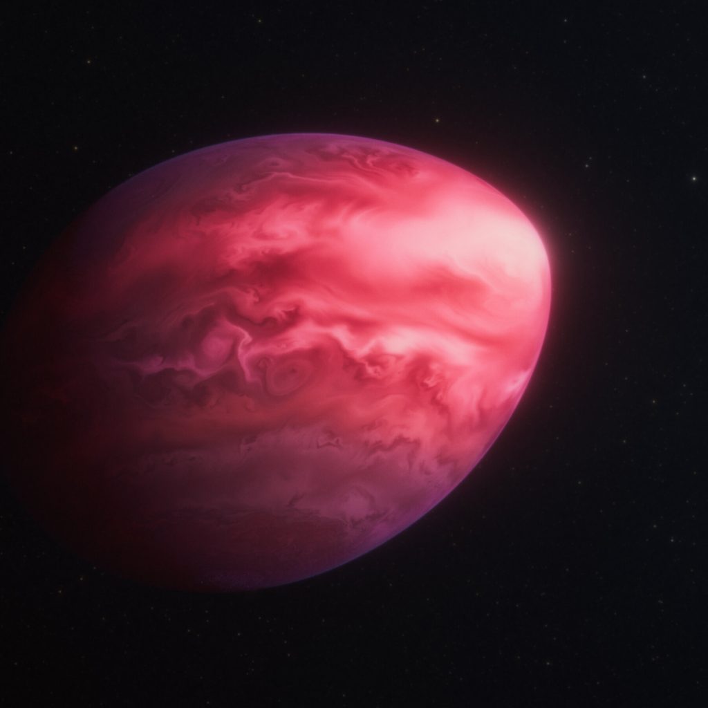 NASA Webb Telescope Discovers Lemon‑Shaped Planet, the “Stretchiest” Ever Seen