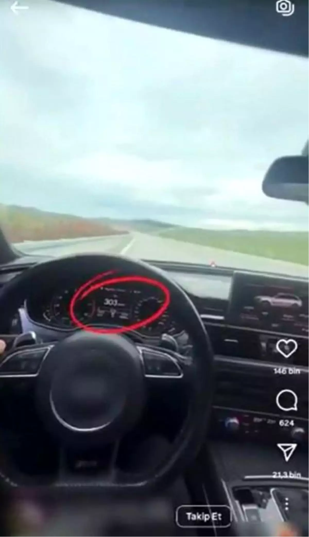 Hız Yapan Sürücüye 9 Bin TL Ceza