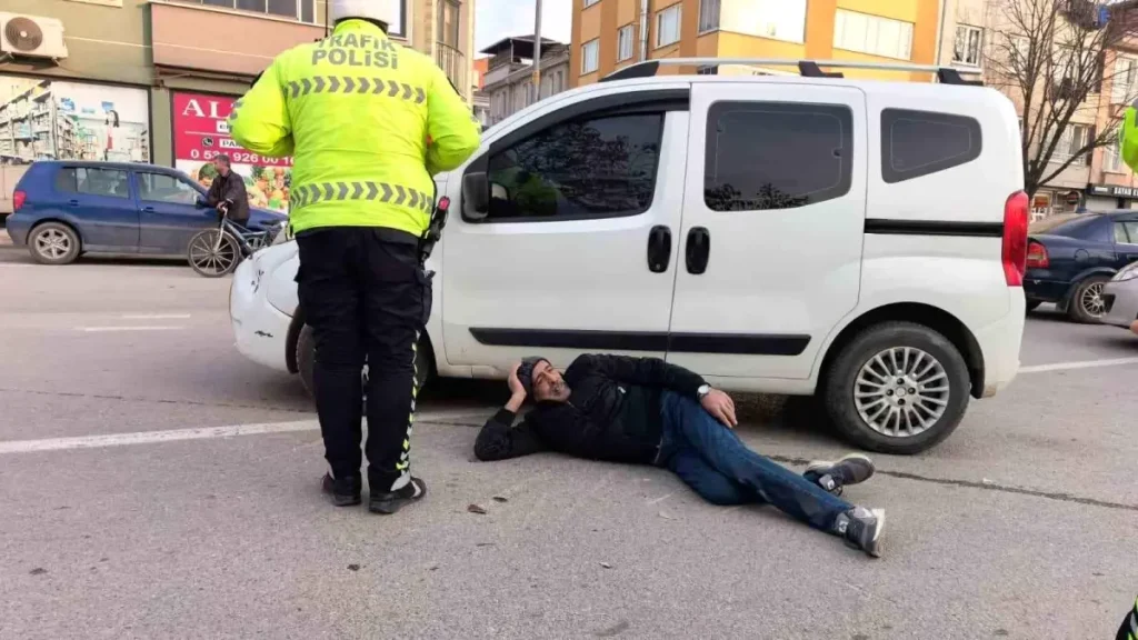 İnegöl’de Elektrikli Bisiklet Kazası