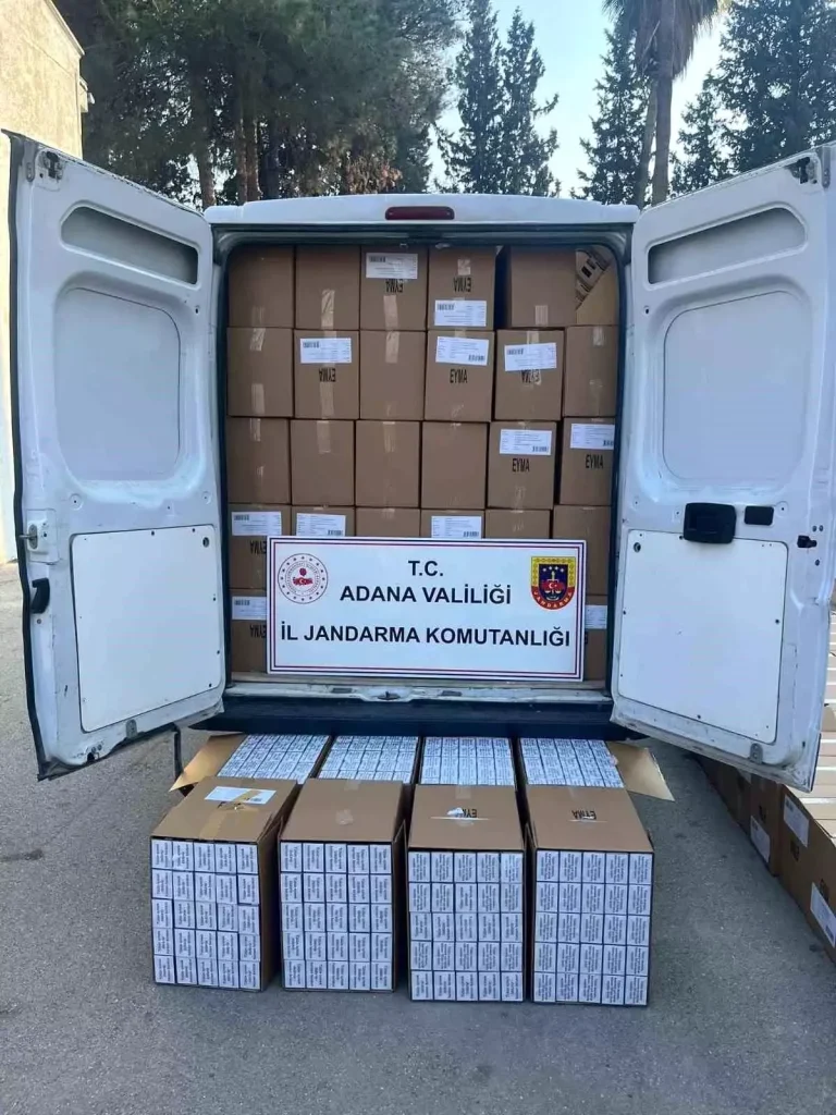 Adana’da 2.27 Milyon Kaçak Makaron Ele Geçirildi