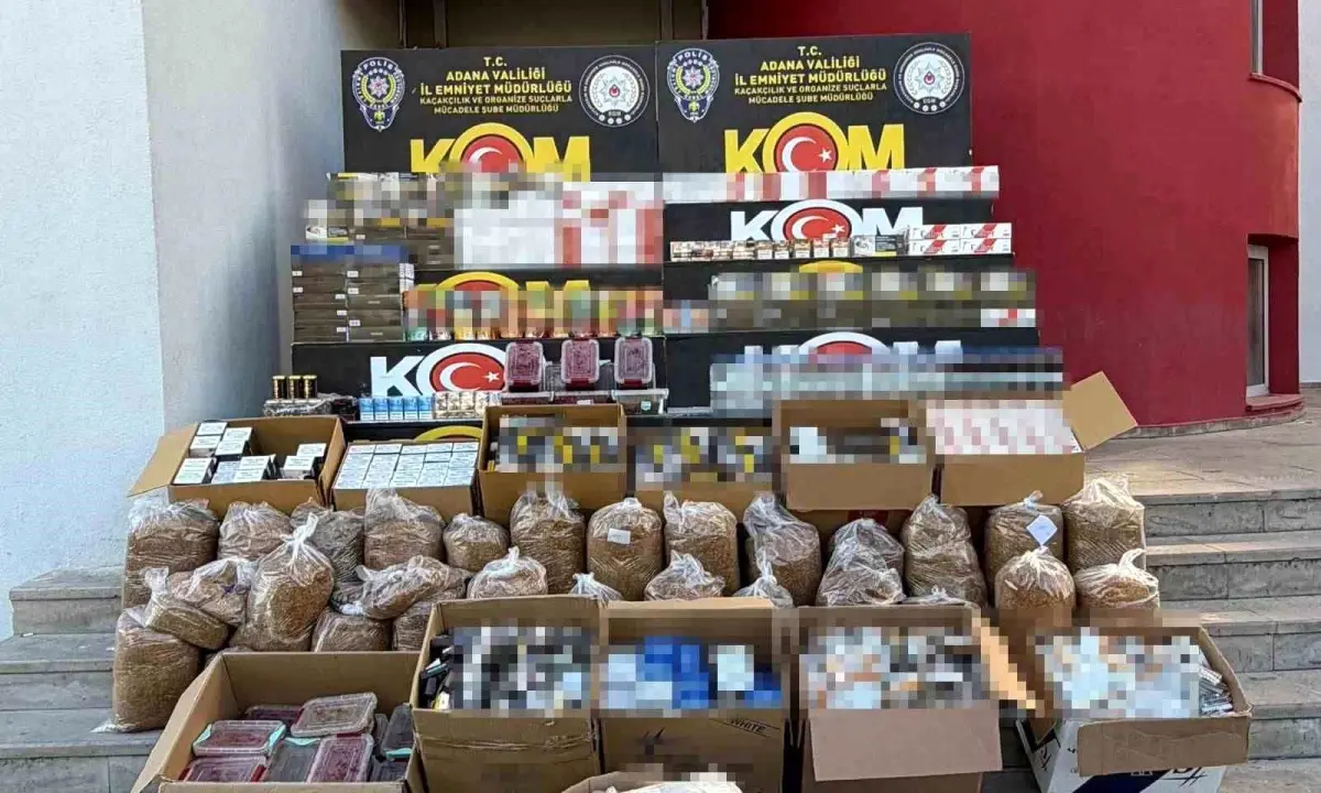 Adana’da Kaçak Tütün Operasyonu: 29 Gözaltı
