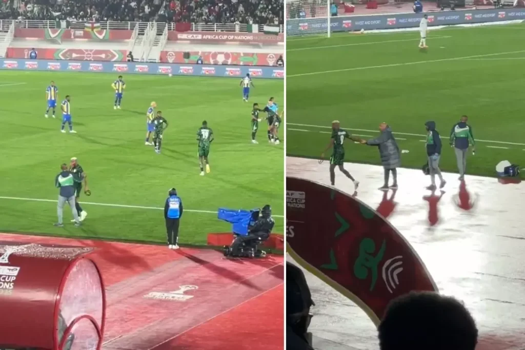 Afrika Uluslar Kupası’nda Şok! Victor Osimhen 86. dakikada sahadan alınırken tribünler ayakta