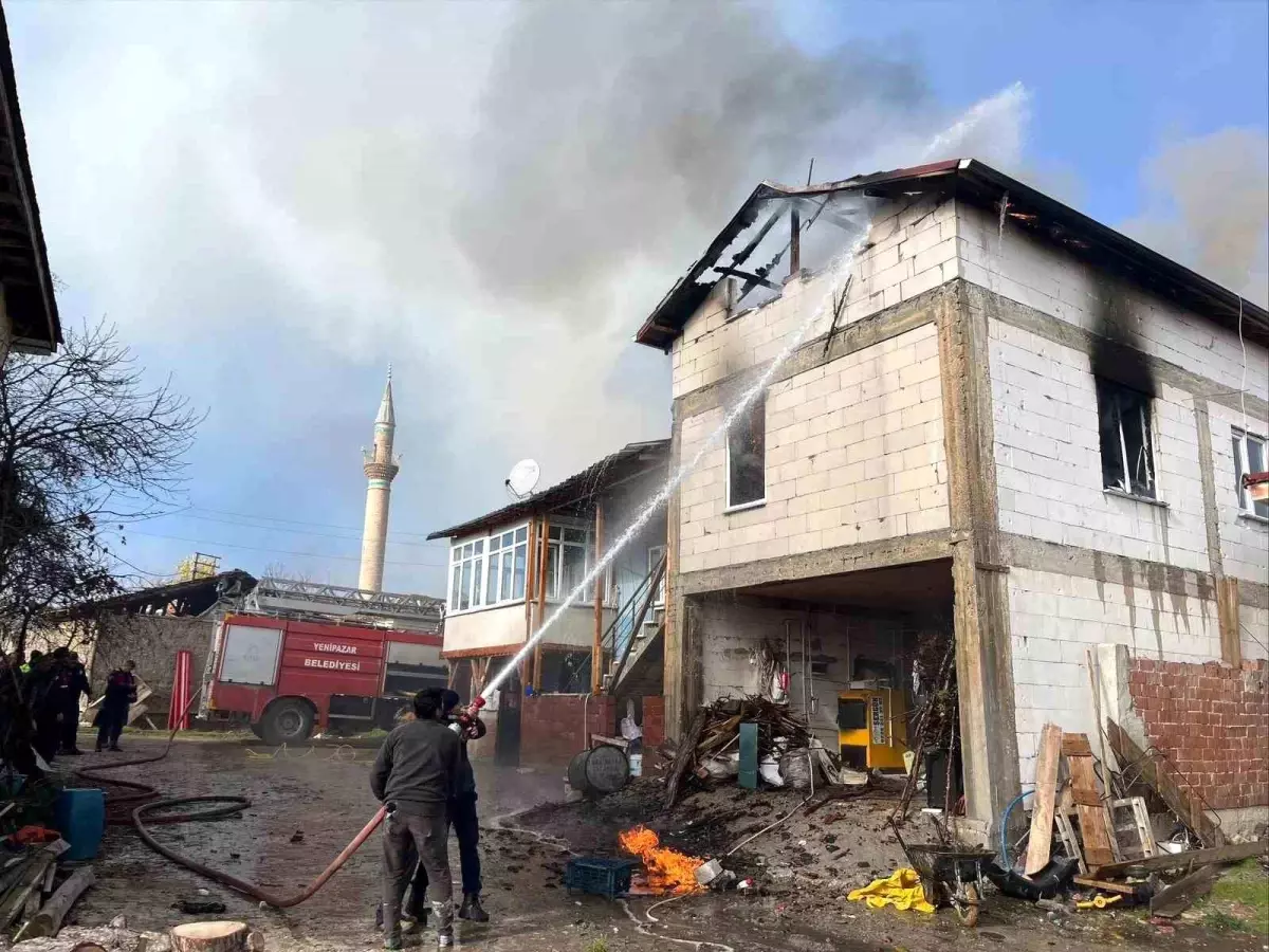 Bilecik’te Yangında Hayvanlar Kurtarıldı