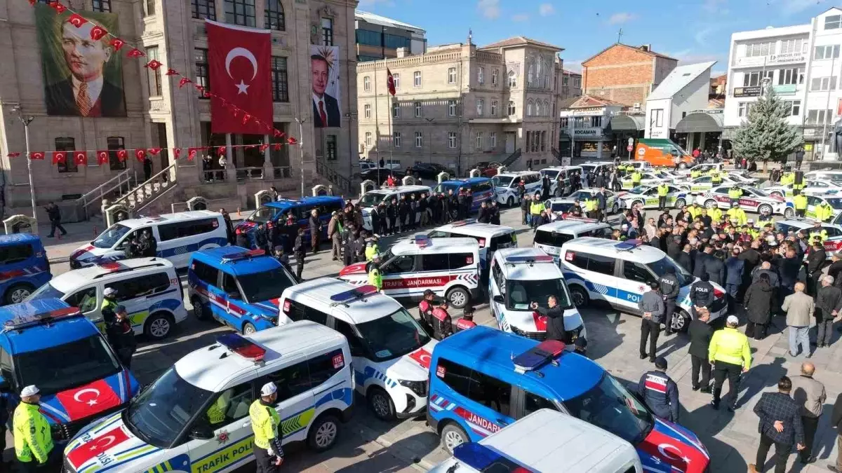 Aksaray’a 118 Yeni Güvenlik Aracı