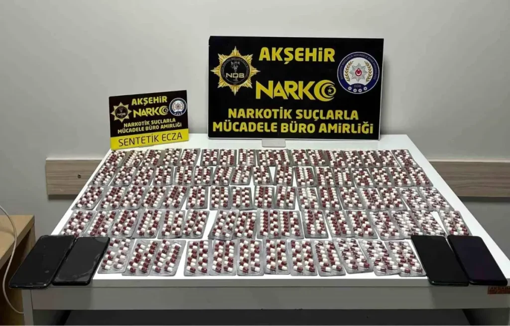 Akşehir’de Uyuşturucu Operasyonu: 1200 Hap Ele Geçirildi