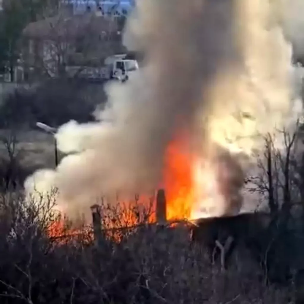 Çankırı’nın Ilgaz İlçesinde Kulübe Yangını Korkuttu