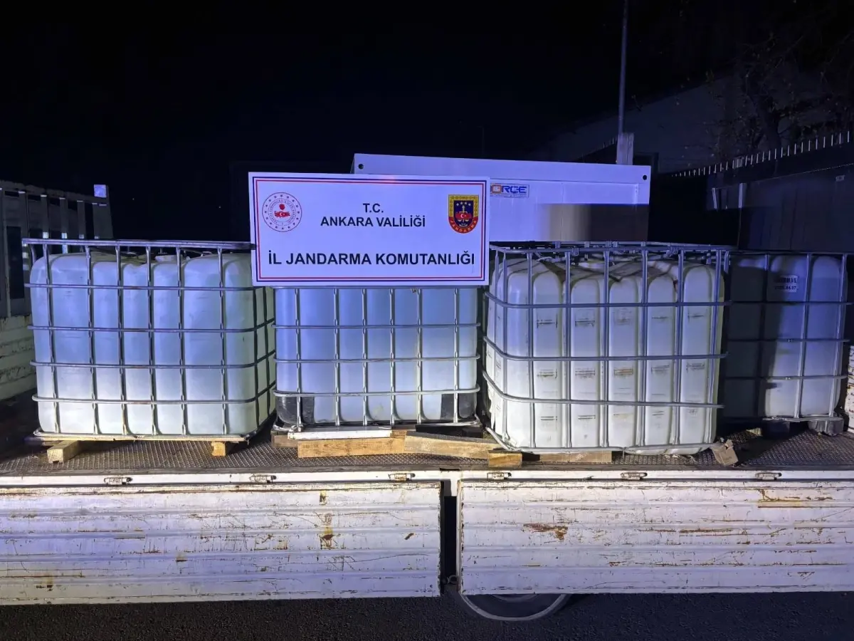 Ankara’da Sahte Ürün Operasyonu: 8.100 Takviye ve 5 Ton Alkol Ele Geçirildi