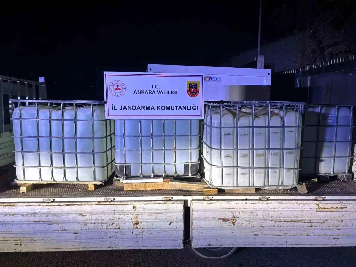 Ankara’da Etil Alkol Ticareti Operasyonu