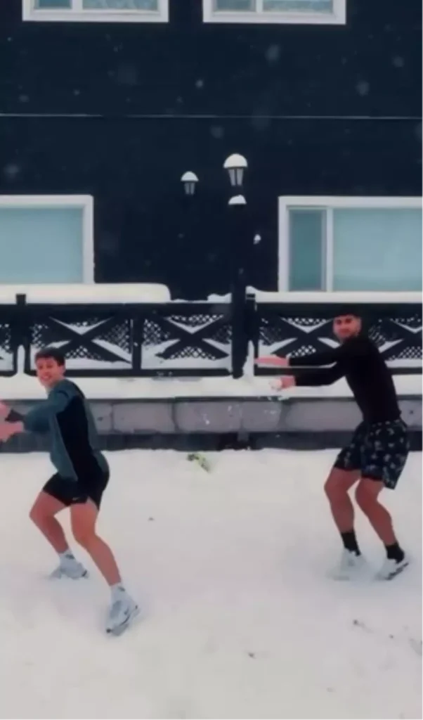 Arda Güler, Bolu’da Karla Oynadı