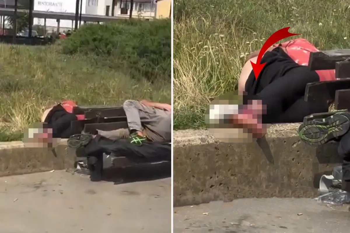 Avrupa’nın orta yerinde kahreden görüntü