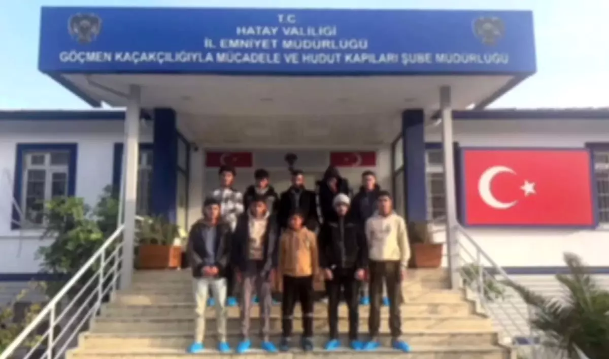 Hatay’da 10 Kaçak Göçmen Yakalandı