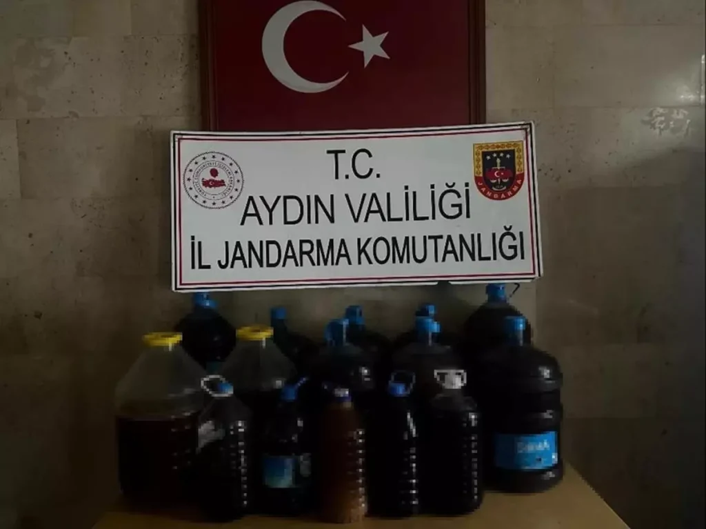 Germencik’te 202 Litre Sahte Şarap Ele Geçirildi