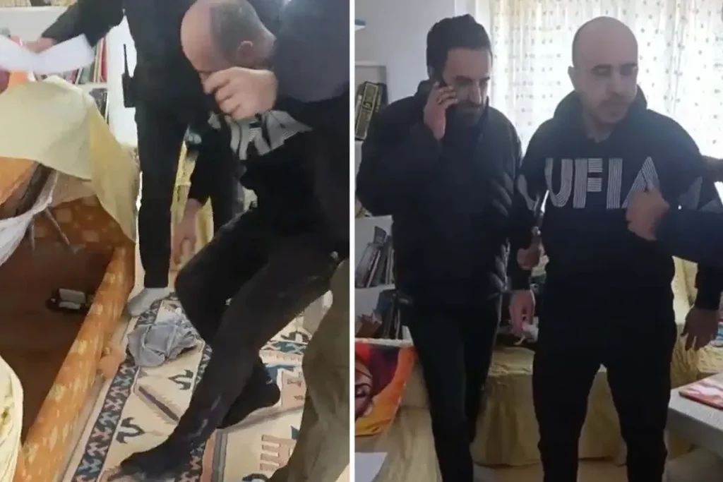 Firar Eden Hükümlü Kanepenin Altında Yakalandı