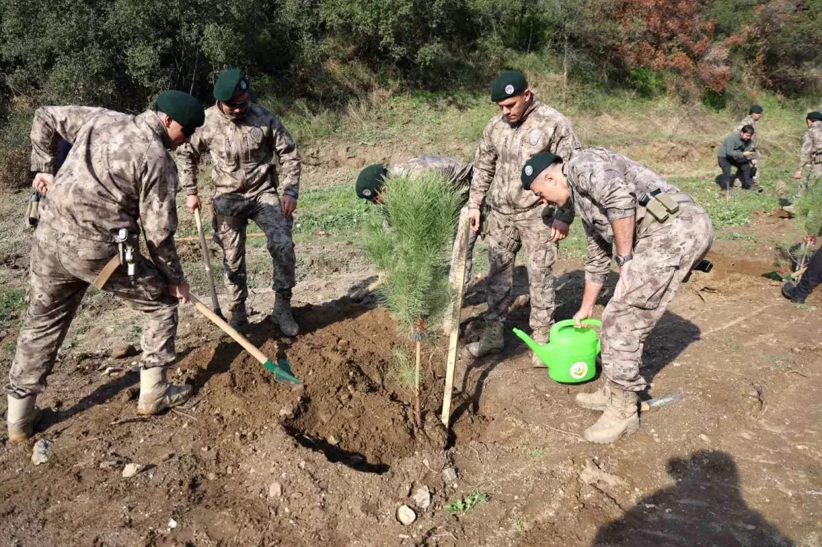 Aydın’da Şehit Polisler Anısına 333 Fidan Dikildi
