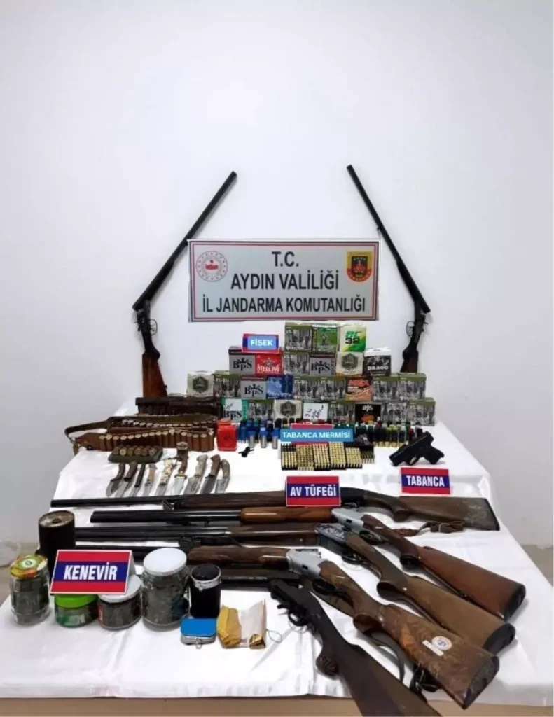 Söke’de Uyuşturucu ve Silah Operasyonu