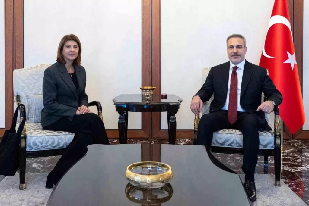 Fidan, BM Temsilcisi Cuellar ile Görüştü