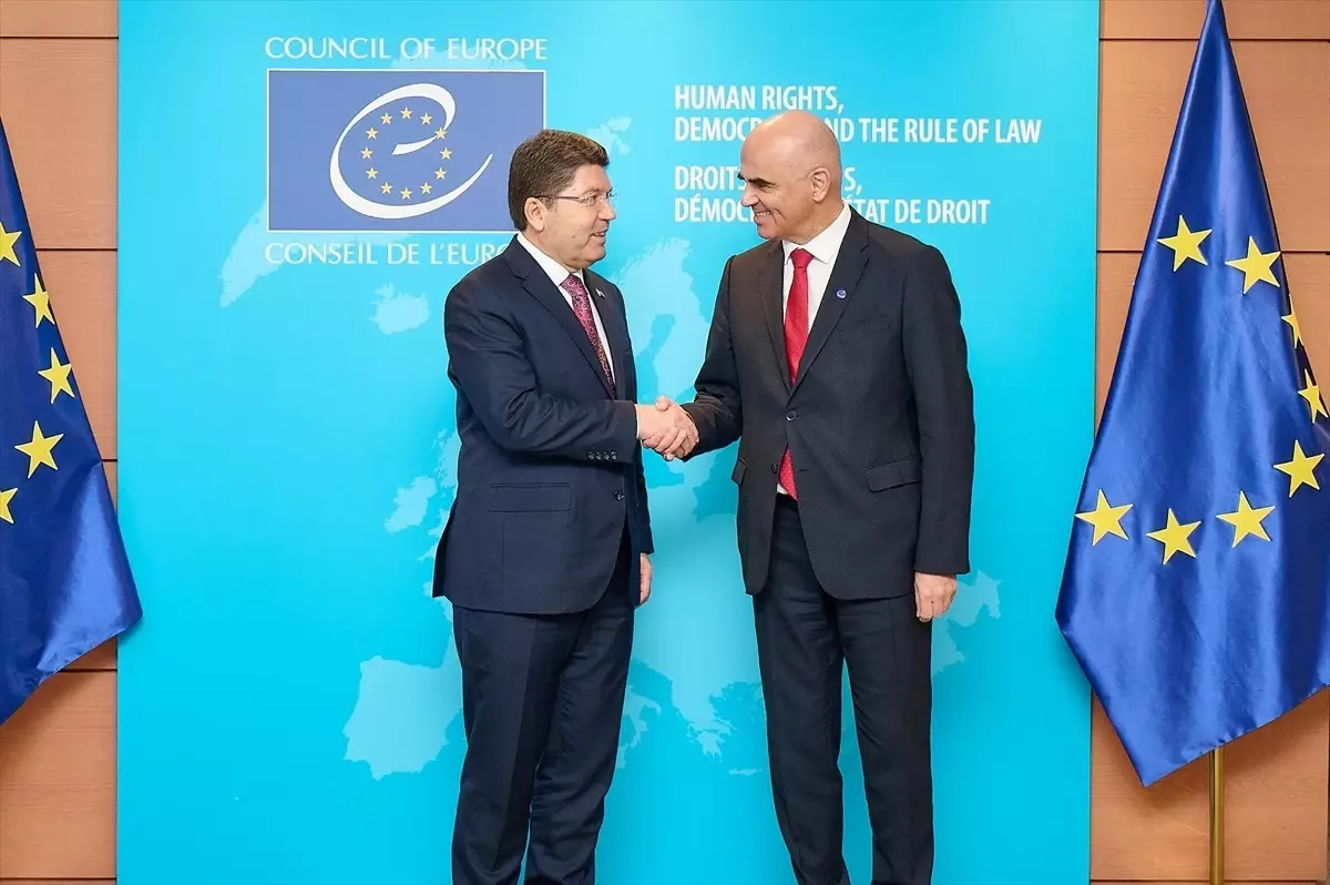 Bakan Yılmaz Tunç Avrupa Konseyi Genel Sekreteri Berset ile Görüştü