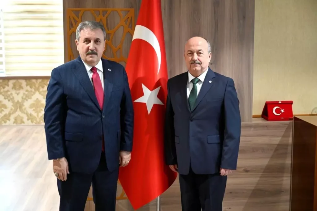 BBP Başkanı Destici, Uşak Rektörü Prof. Dr. Ahmet Demir’i Ziyaret Etti