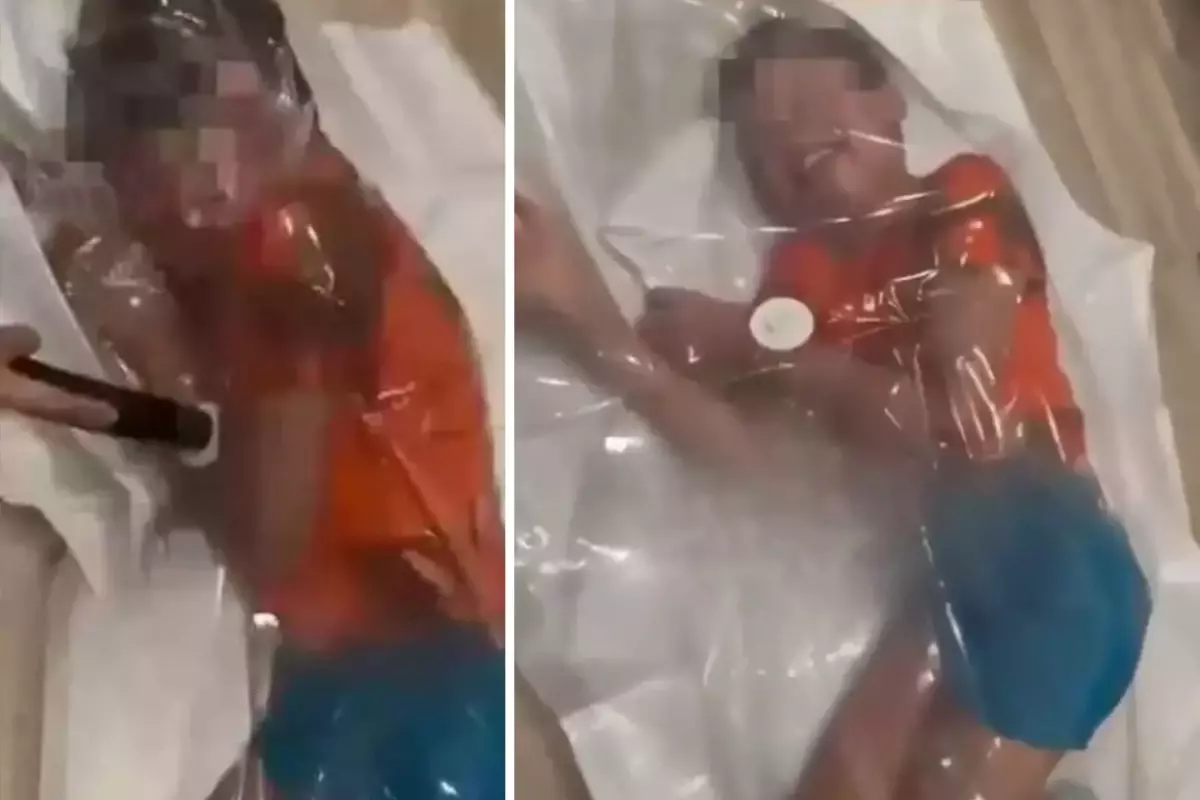 Beğeni uğruna vakumlu torbaya hapsettiği oğluna dehşeti yaşattı