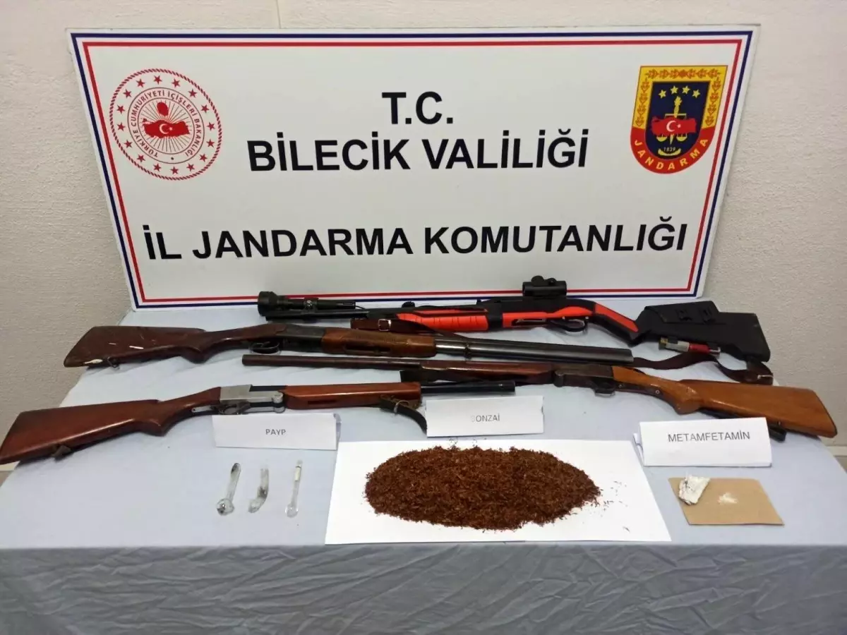 Bilecik’te Uyuşturucu Operasyonu: 2 Gözaltı ve Silah Ele Geçirildi