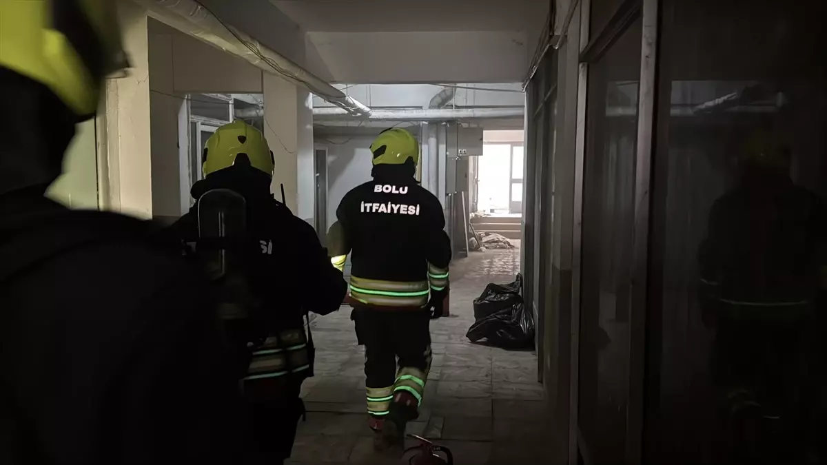 Bolu’da Trafo Yangını Söndürüldü