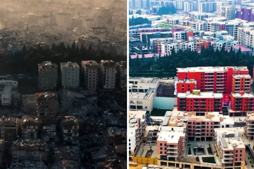 Bu görüntüler geride kaldı, işte muhteşem değişimin görüntüleri